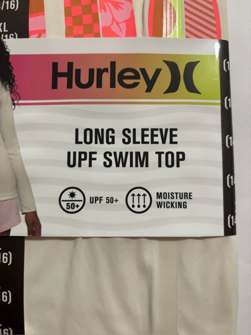 Hurley Girls Swim Shirt Size XL